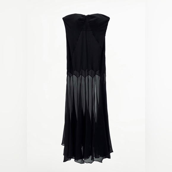 Zara semi-sheer strapless dress 5919/809 - Picture 6 of 8